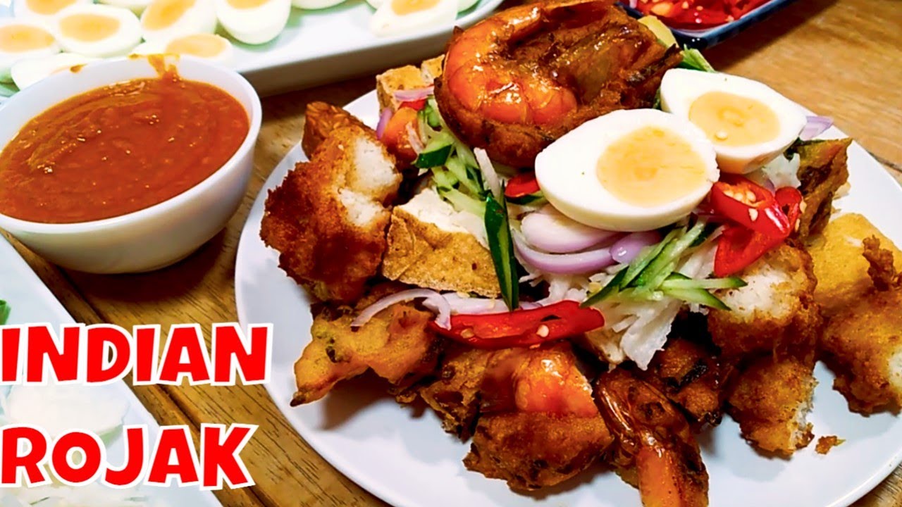 Indian Rojak/Rojak Mamak/Pasembur/Prawn Fritters/Coconut Fritters/Rojak Sauce/Comprehensive Recipe
