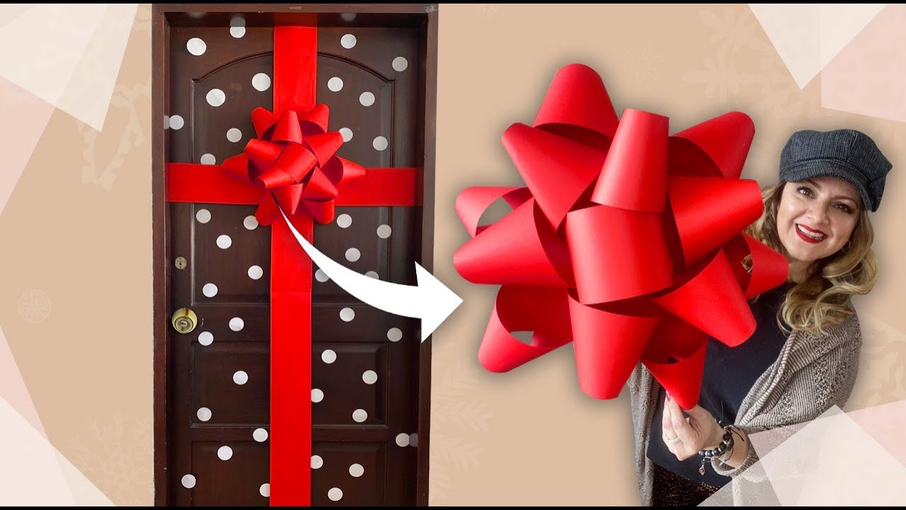 Decoración de Navidad  ❄️ Regalo Gigante  Chuladas Creativas 🎁Big Bow