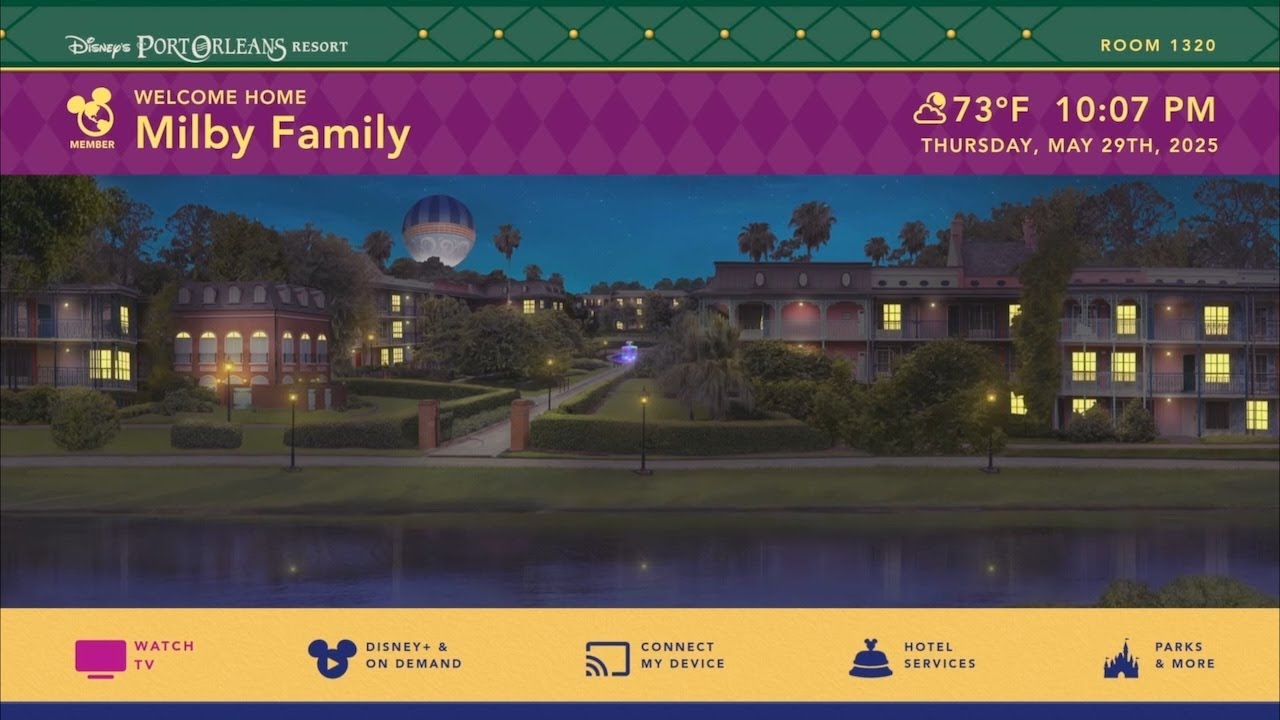Port Orleans French Quarter Resort Splash Screen @ WDW - Disney Resort TV