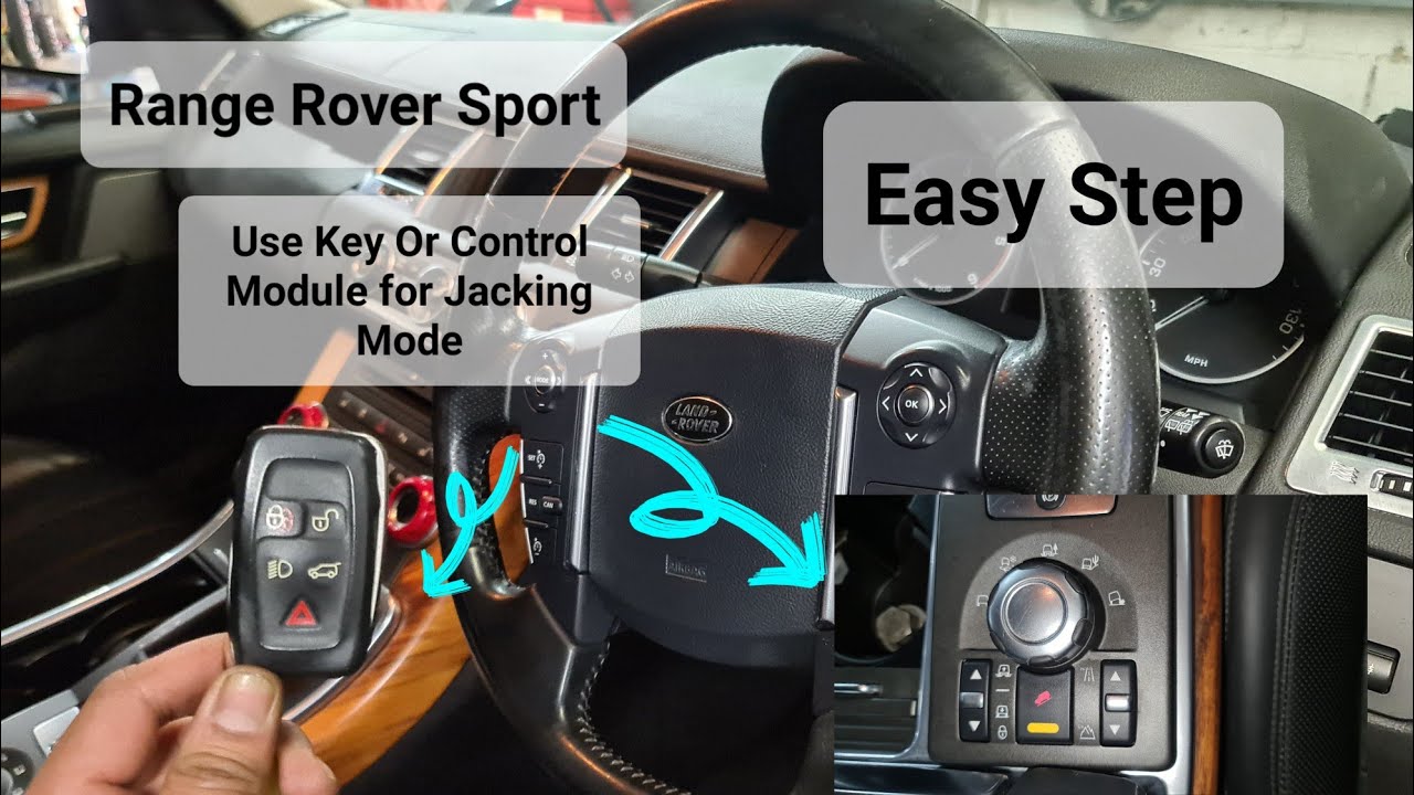 Режим домкрата на Range Rover Sport 2011 #воздушнаяподвеска Full HD 1080p