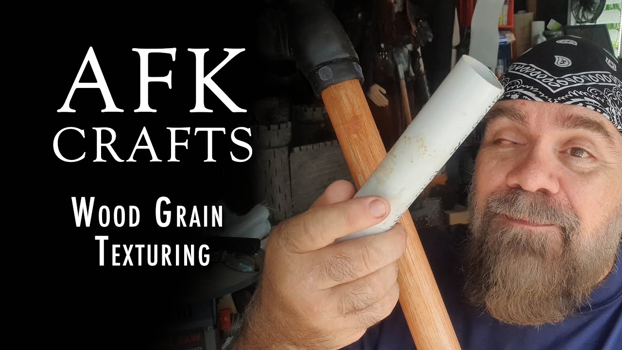 AFK CRAFTS: Creating Woodgrain in PVC piping