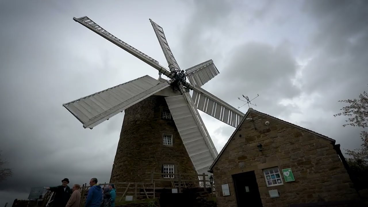 Heage Windmill running in a high wind