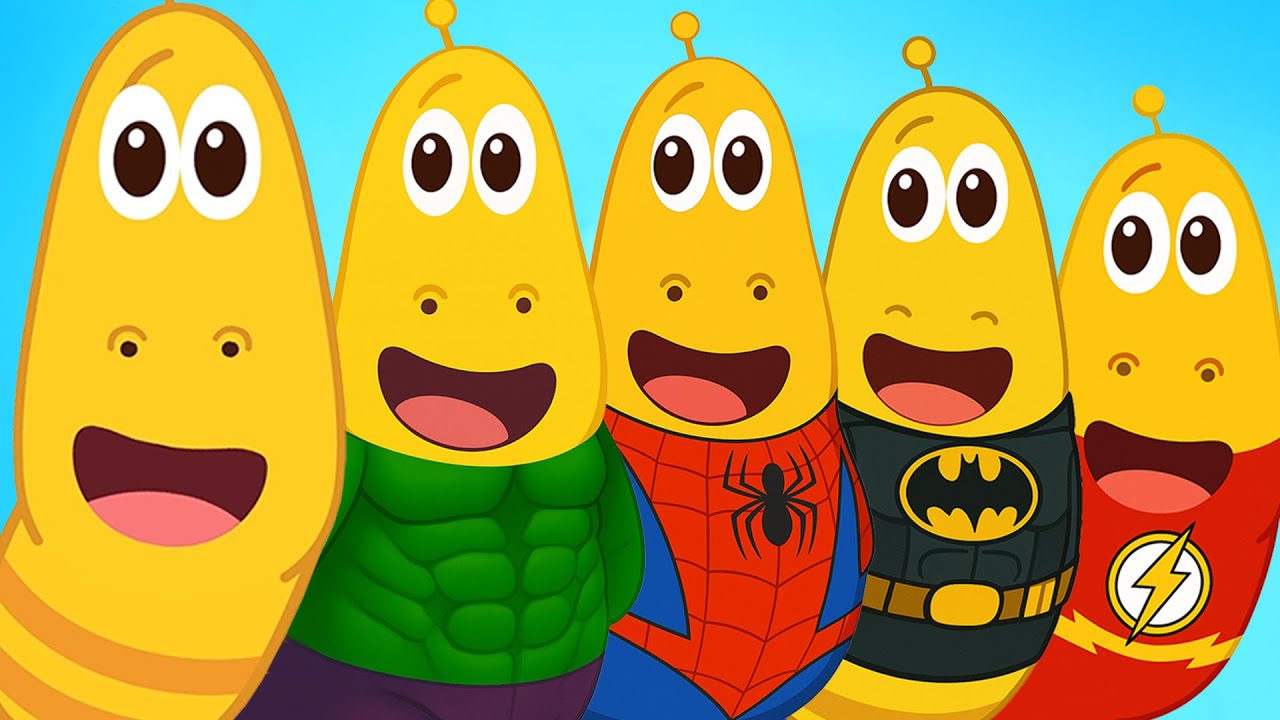 Larva turn into Superheroes | Superheroes Surprise Egg | Larva Nursery Rhyme for kids
