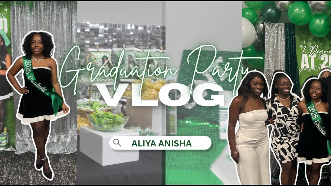 GRADUATION Party 2K25 ☆| VLOG| grwm, set up, fun!