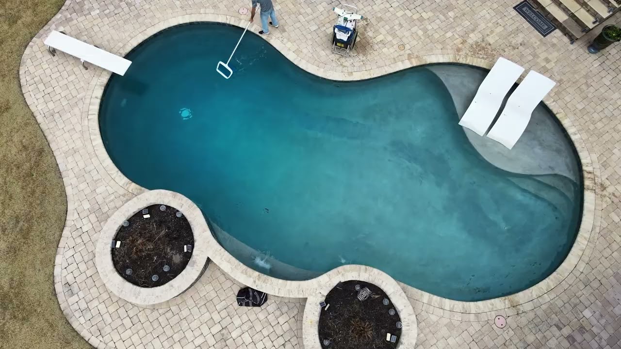 Satisfying Debris Skim: Pool Refresh Time-Lapse
