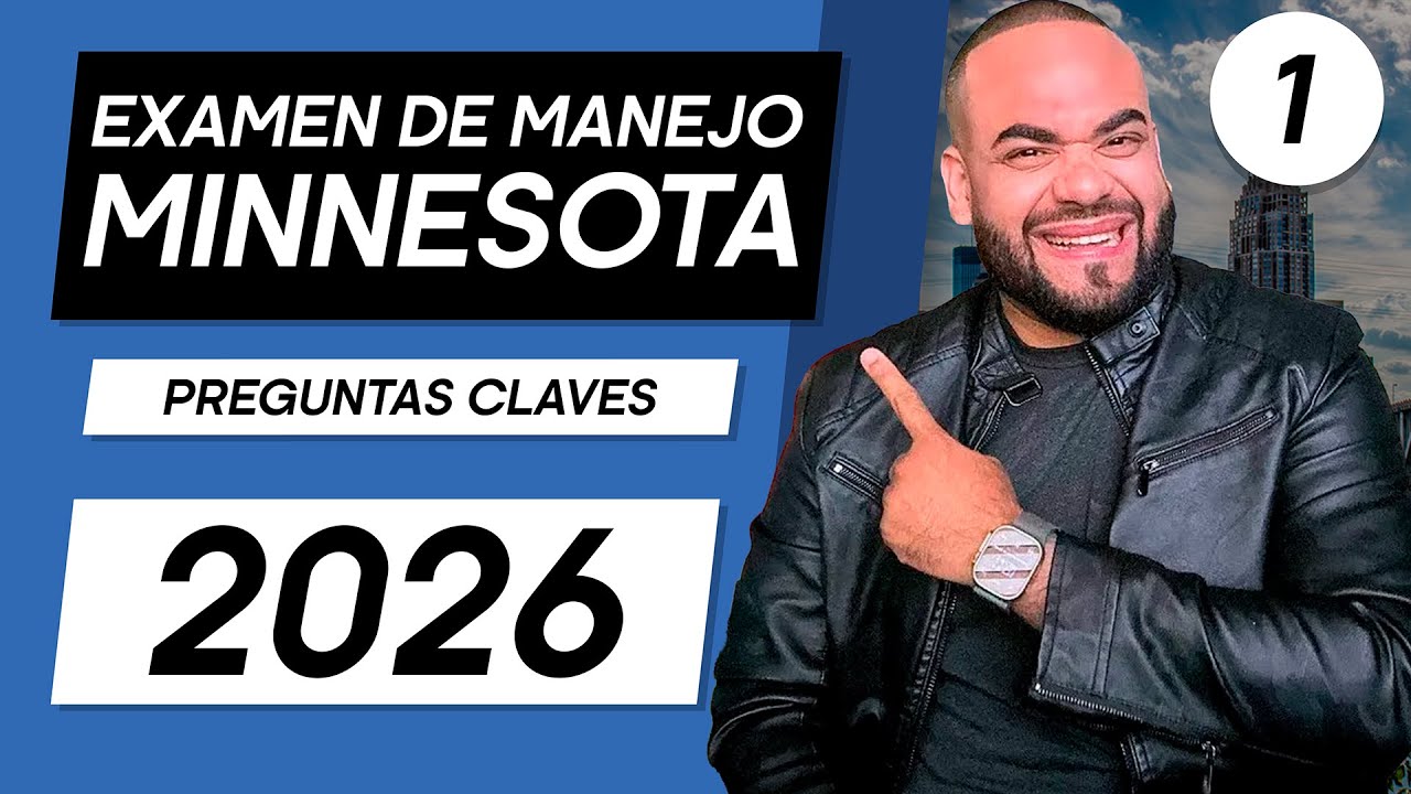 EXAMEN TEORICO DE MANEJO MINNESOTA 2026 I Aprobarás con estas preguntas #1