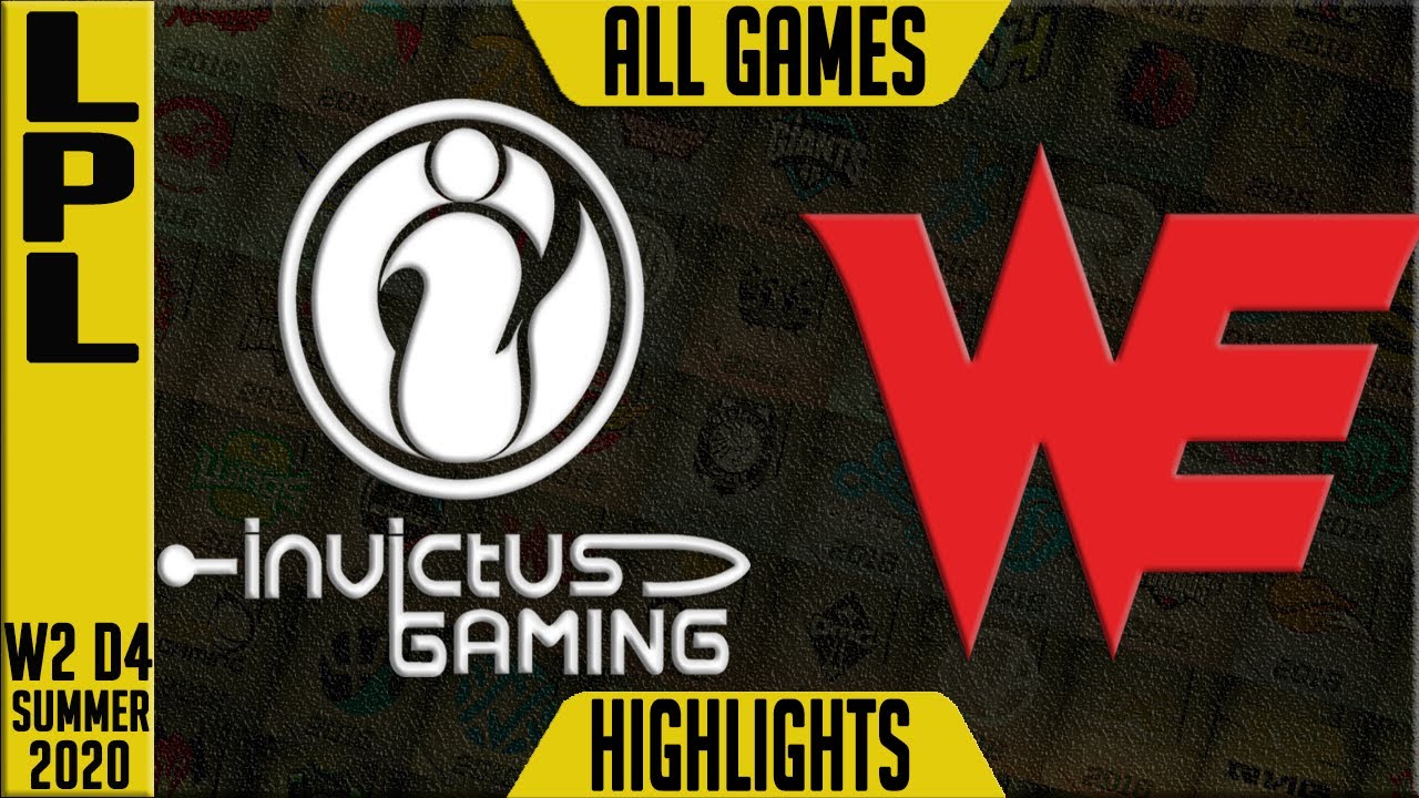 IG vs WE Highlights ALL GAMES | LPL Summer 2020 W2D4 | Invictus Gaming vs Team WE