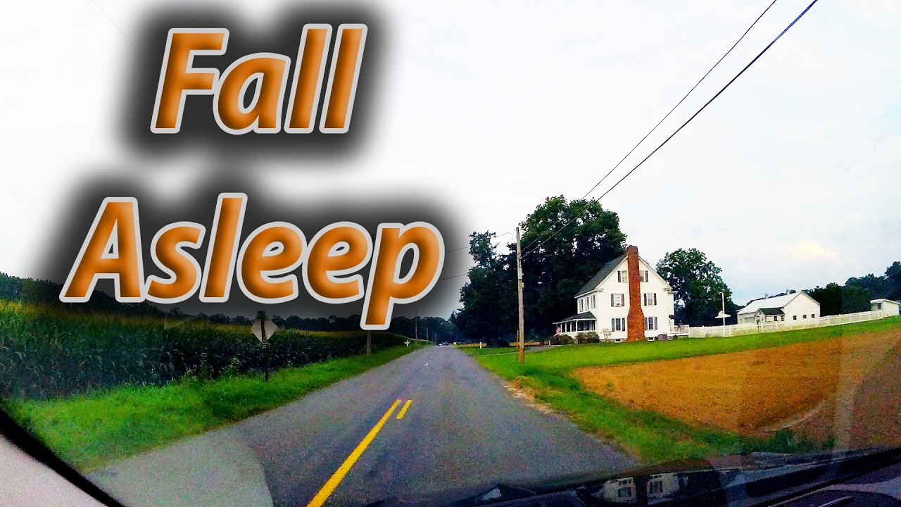 Quiet Car Ride, White Noise Dash Cam, No Talking No Radio, asmr Fall Asleep
