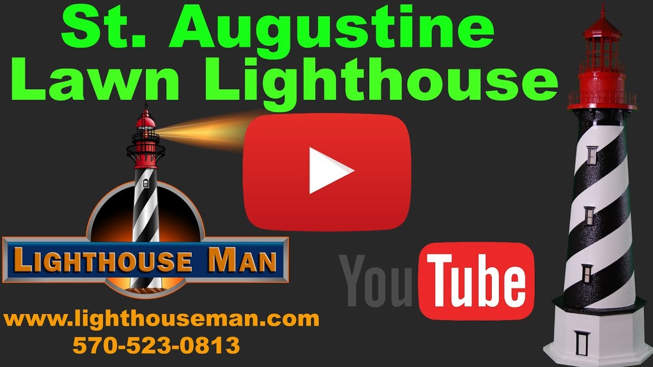 St  Augustine Lighthouse Lawn Ornament - Lighthouse Man