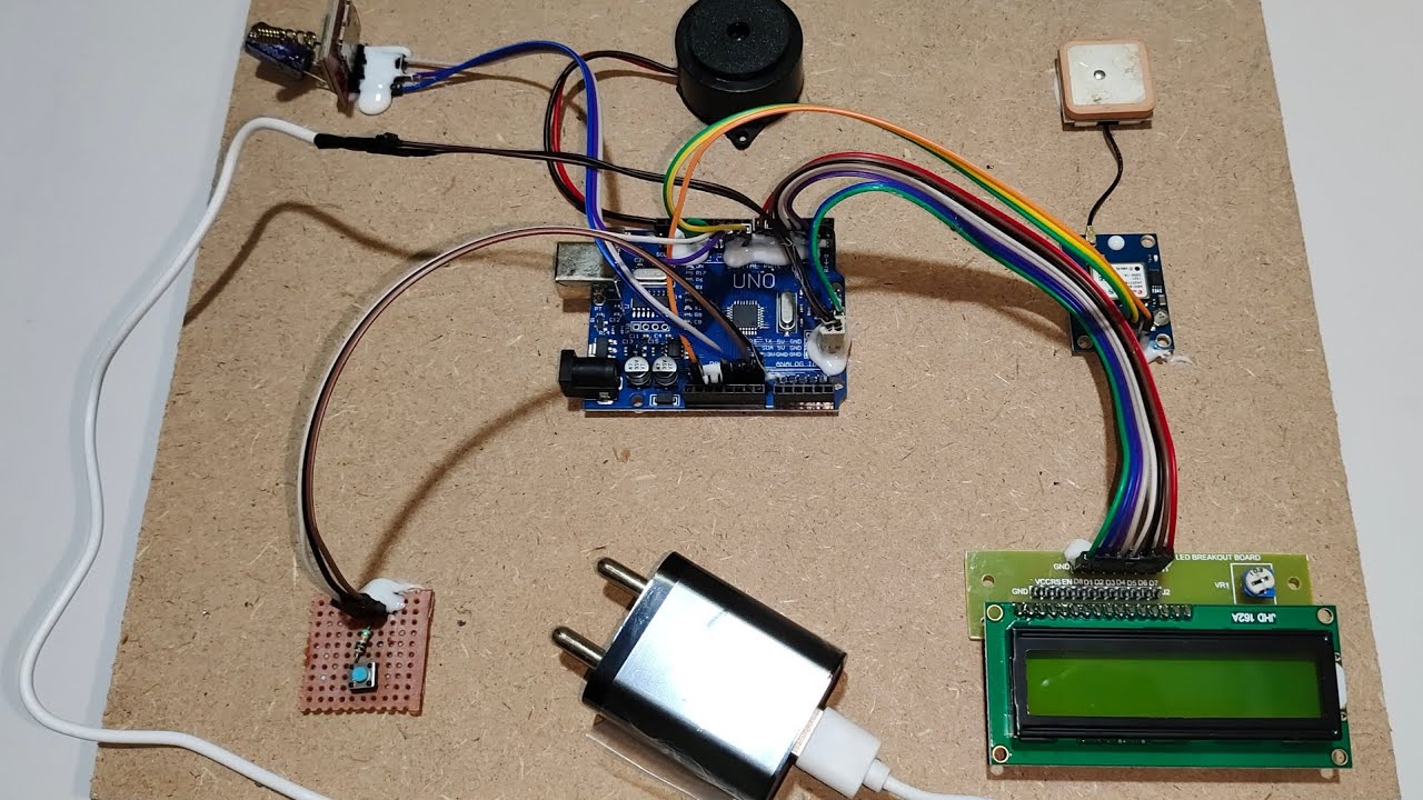 Устройство для обеспечения безопасности женщин с использованием GSM и GPS.