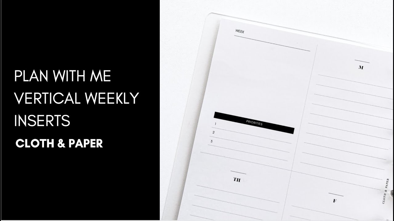 Minimal Fall Inspired PWM Using Our Undated Weekly Planner Inserts | Cloth & Paper