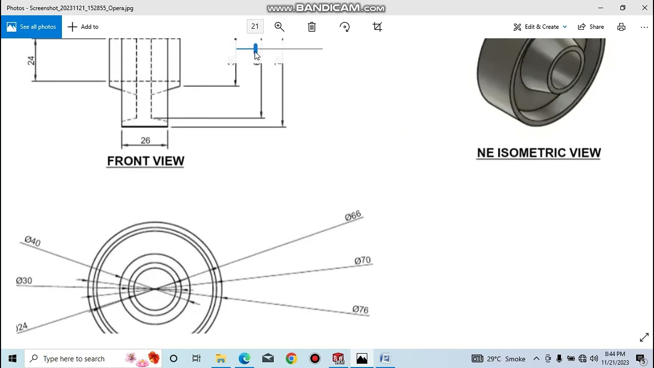 Belt roller support assembly # Part 4 # wheel #  in solidworks