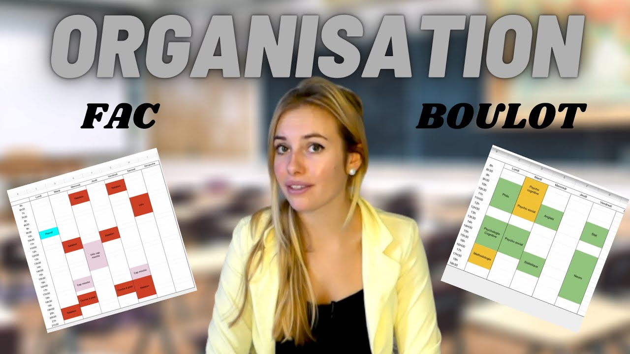 ORGANISATION : cumuler Étude et travail !