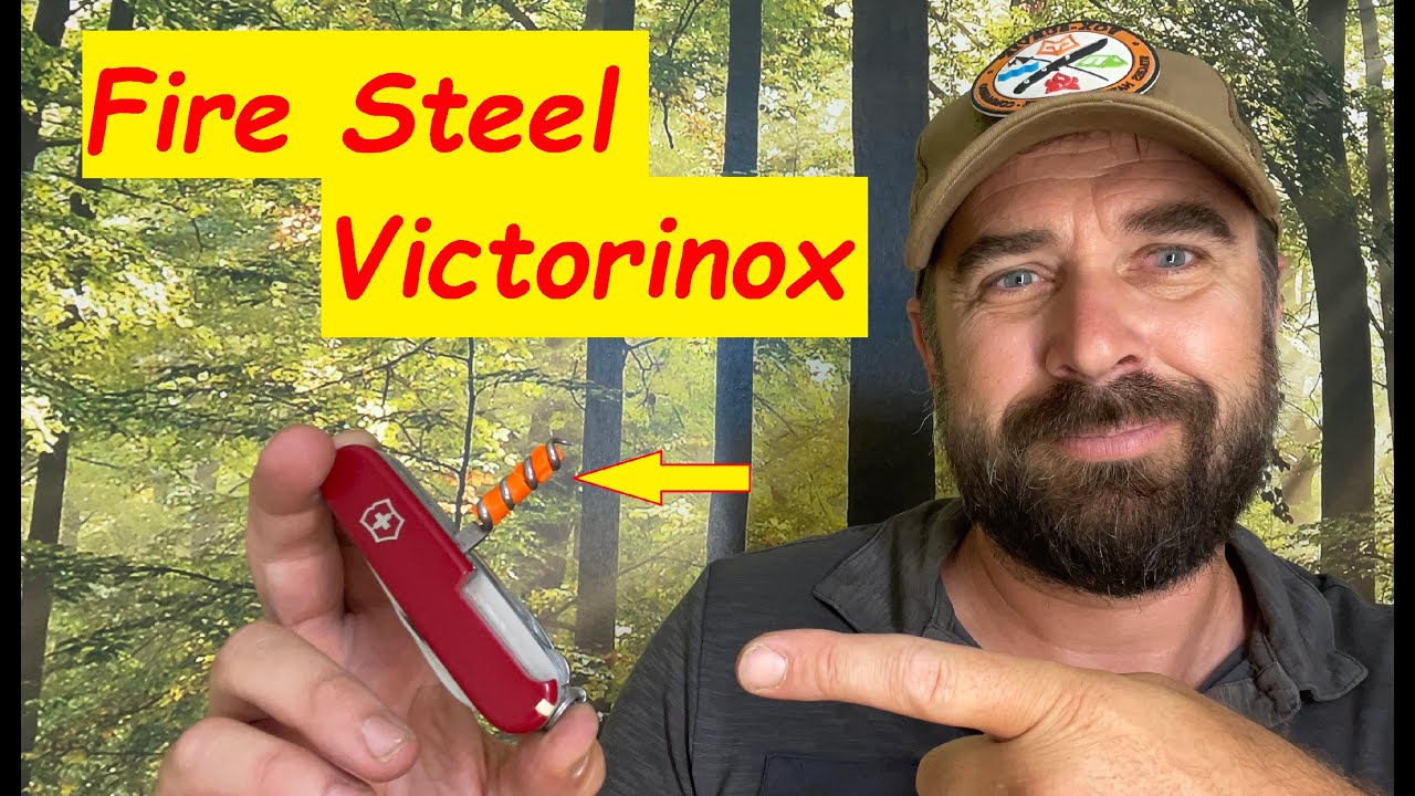 NEW !! FIRESTEEL VICTORINOX [ upgrade / custom ] Pierre à Feu sur Tire Bouchon, du Génie !!!