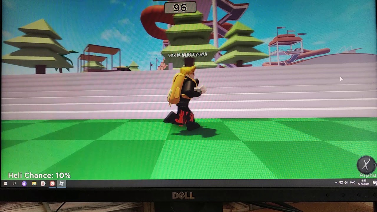 Выживание в игре Heli Rush 🚁 в Roblox.
