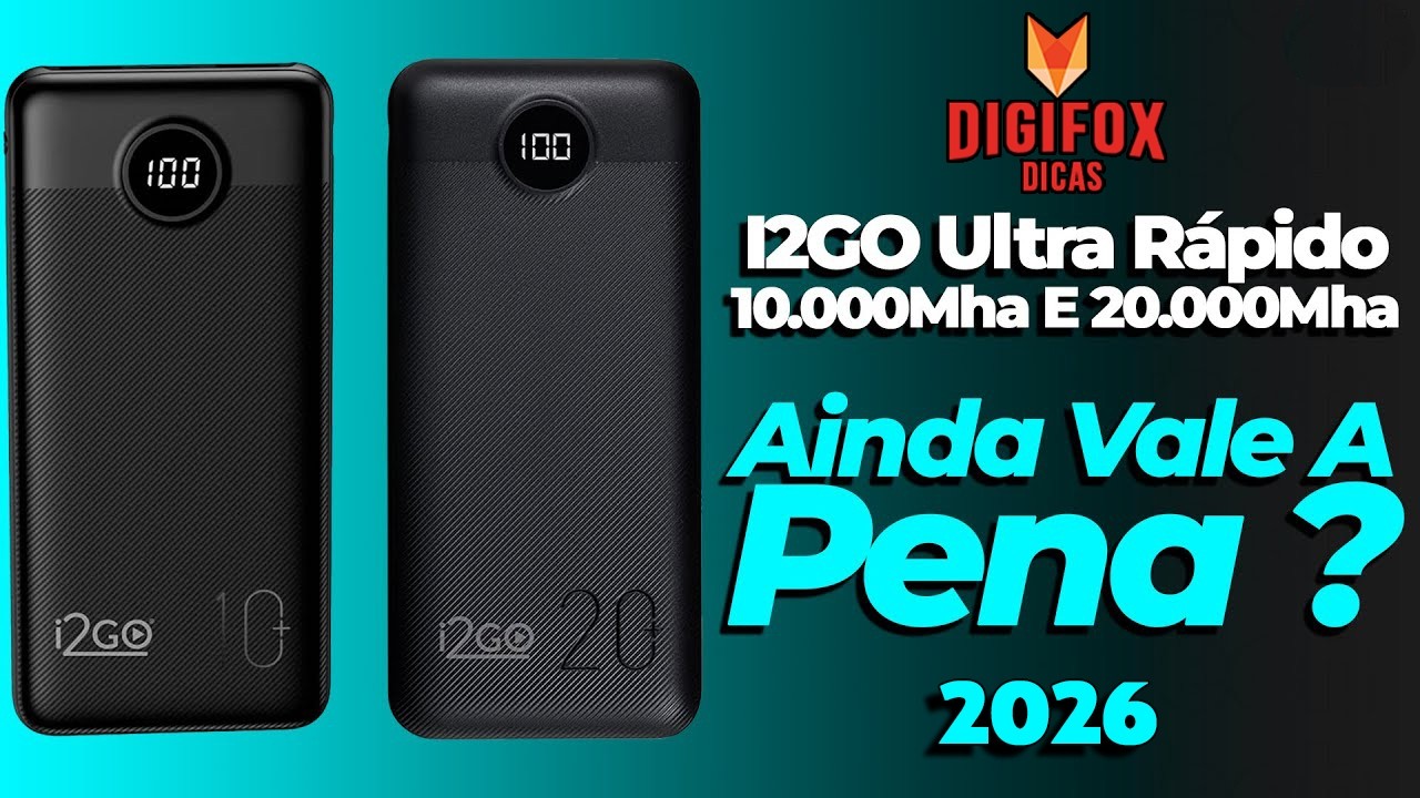Carregador Portátil I2GO PRO, é bom? Vale a pena? Análise do melhor POWER BANK custo benefício 2025