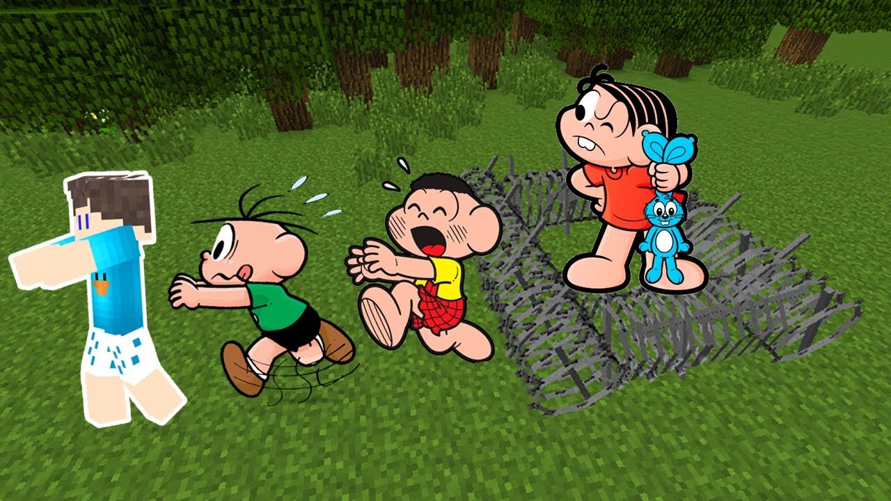 CASCÃO E BETO PRENDERAM A MÔNICA NO MINECRAFT ! MINECRAFT TURMA DA MÔNICA