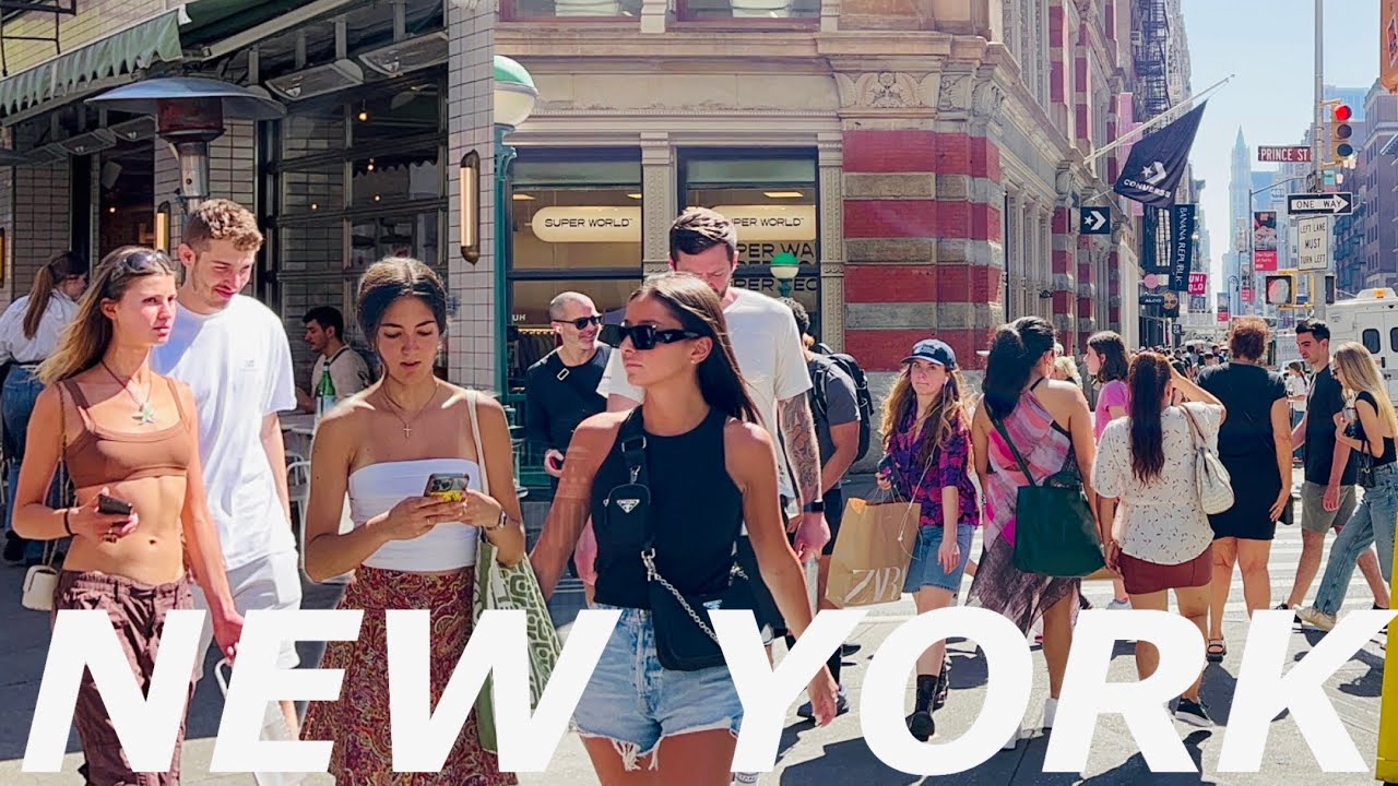 [4K]🇺🇸NYC Walk🗽Hot Summer Vibes in SoHo & Nolita 😎❤️‍🔥 Lower Manhattan | April 2023