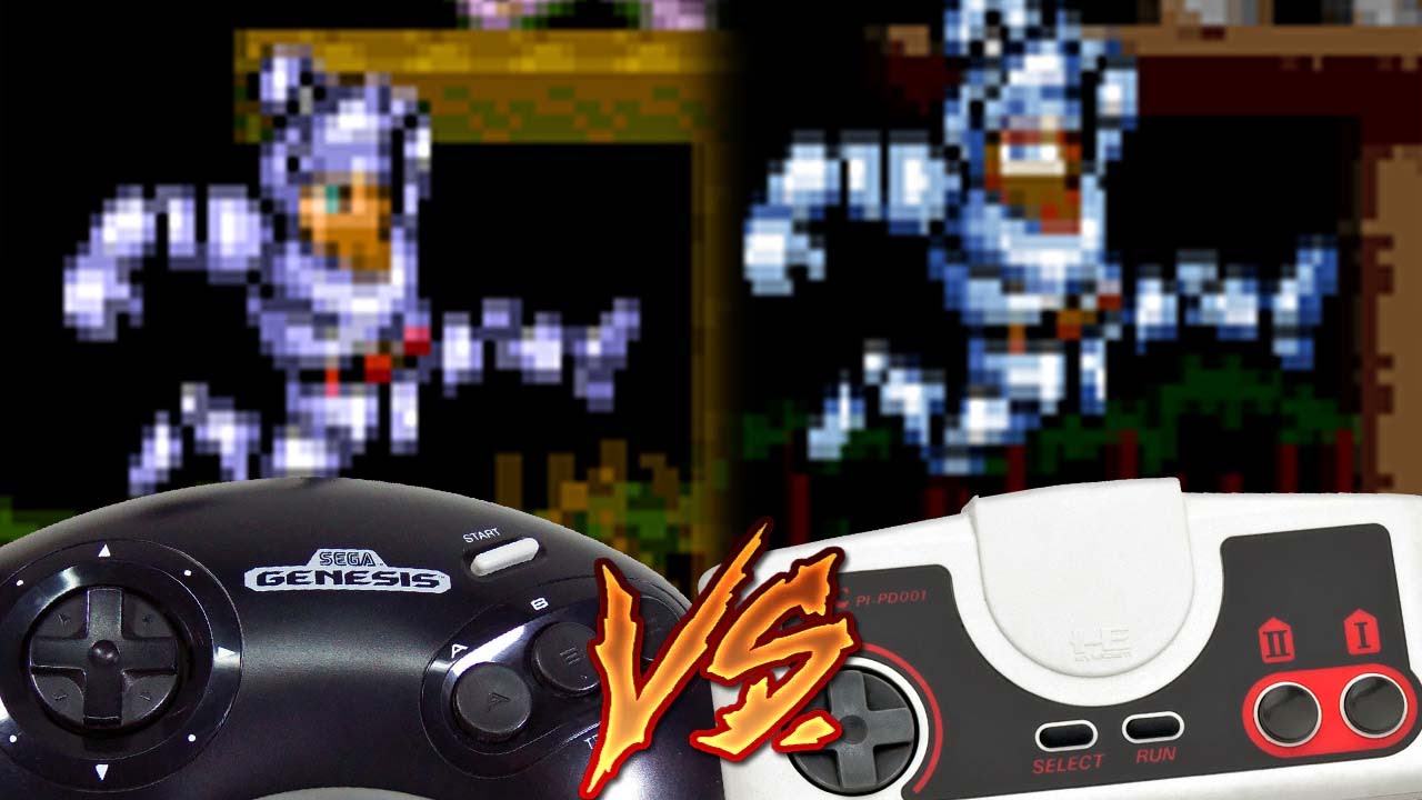 Sega Genesis Vs PC Engine - Ghouls 'n Ghosts