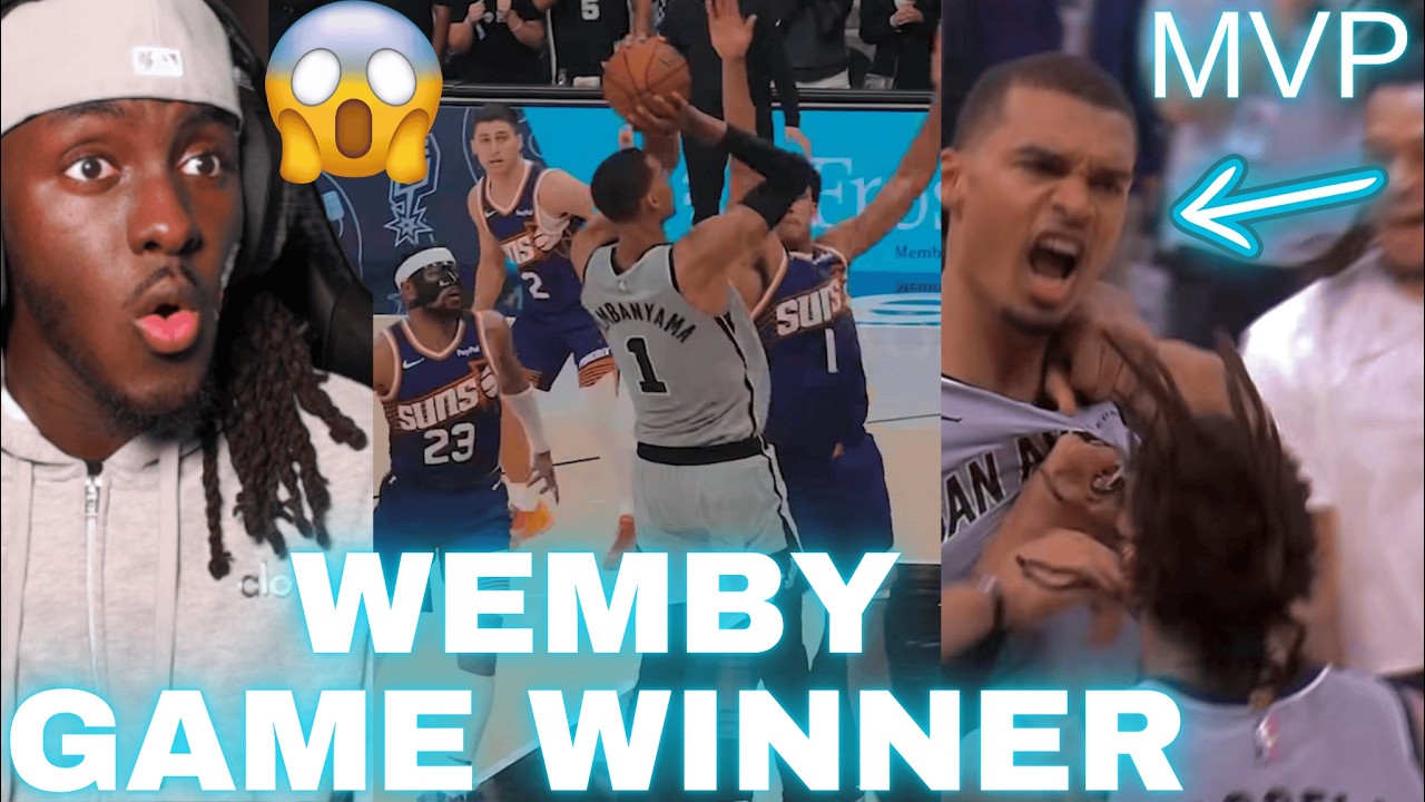 WEMBY MVP GAME WINNER.. Spurs Vs Suns Highlights Reaction