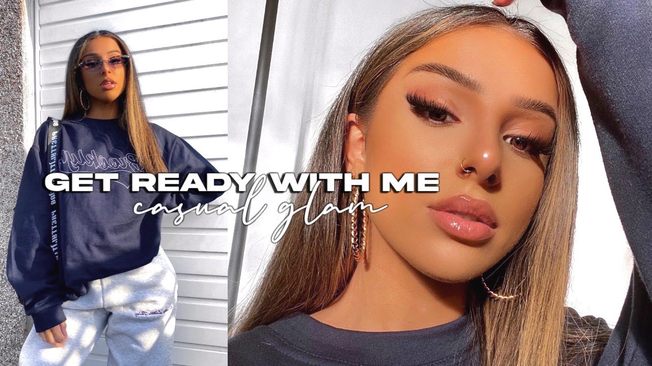 GET READY WITH ME - CASUAL GLAM | makeup, hair & outfit (from PLT)