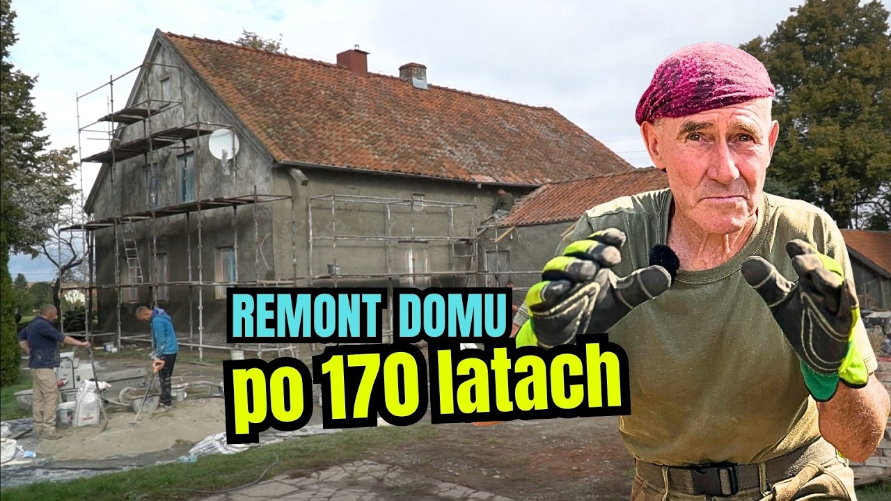 REMONT 170-letniego DOMU. Naprawiamy DACH i ELEWACJĘ