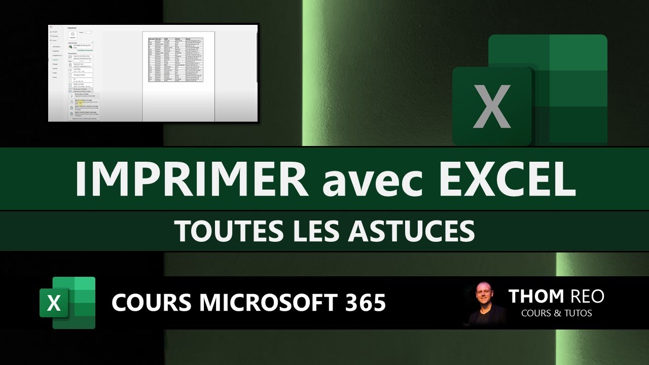 IMPRIMER avec EXCEL : toutes les ASTUCES (Tutoriel facile)