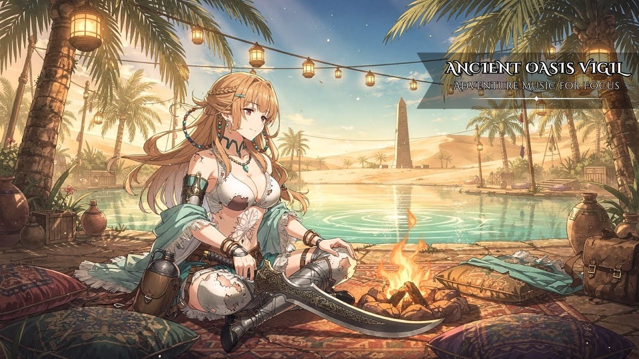 Desert Oasis Ambience | Adventure Music for Focus