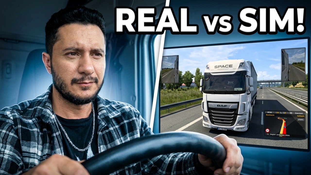 A Real Truck Driver Plays Euro Truck Simulator!