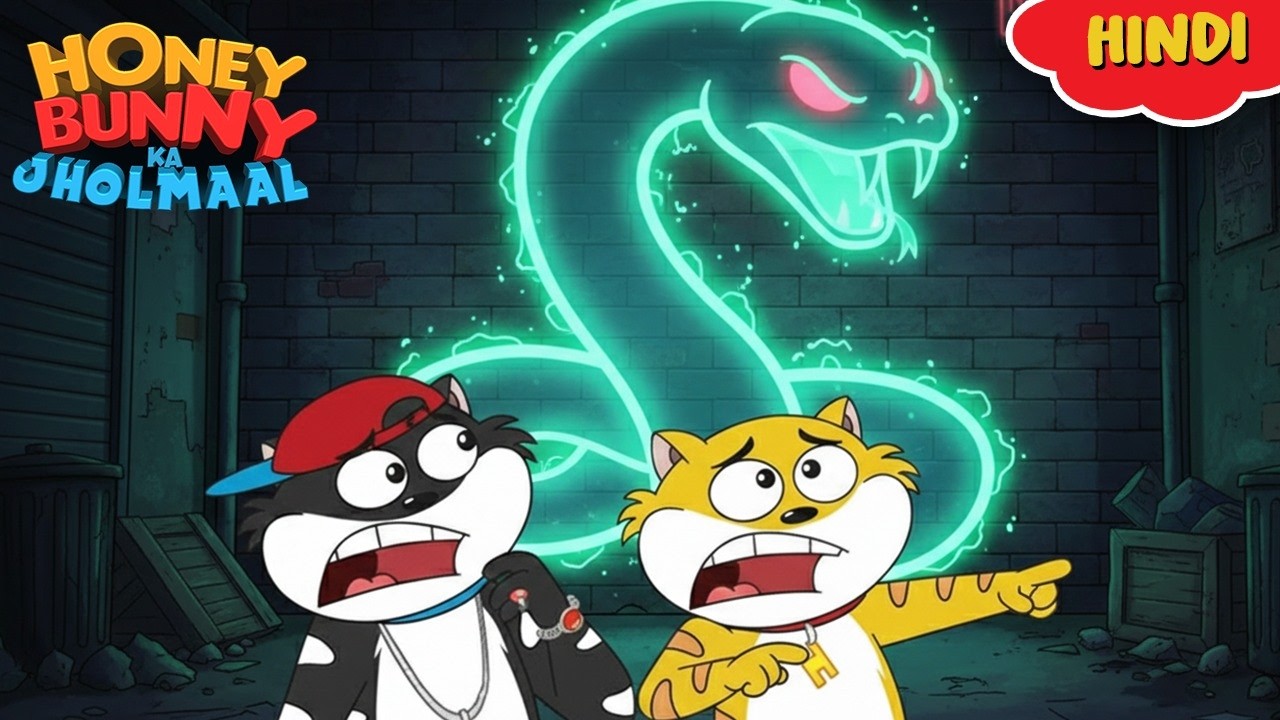Honey Bunny को मिला Neon Light का भूतिया Snake Shadow | Gags In Hindi | Kids Show|Funny Video