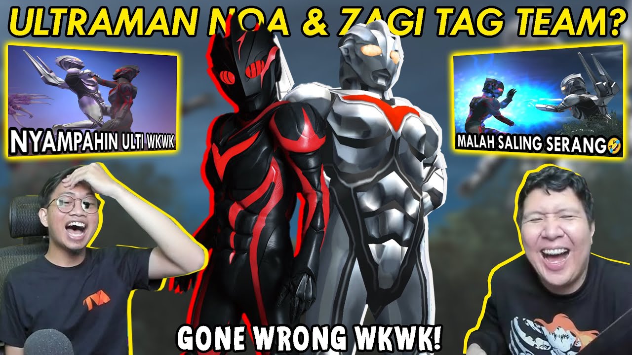 NGAKAK!! GIMANA JADINYA ULTRAMAN NOA DAN DARK ZAGI TAG TEAM?! FULL KACAUU WKWK! [Ultraman Nexus PS2]