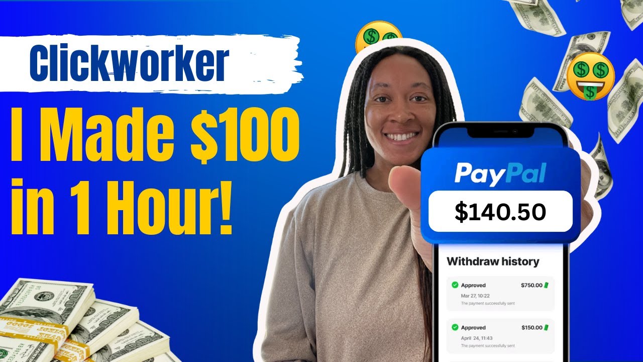How I Made $100 in an Hour with Clickworker | Side Hustles That ACTUALLY Pay