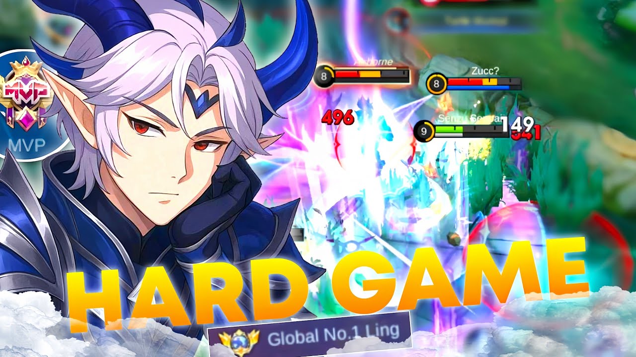LING HARD GAME‼️BEST EPIC COMEBACK | SMART IQ LING ROTATION TO GET PERFECT WIN ~ MLBB