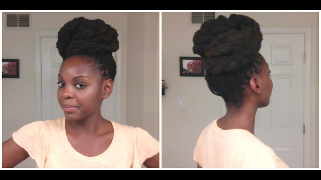 Cleverly Changing Braided Loc Bun