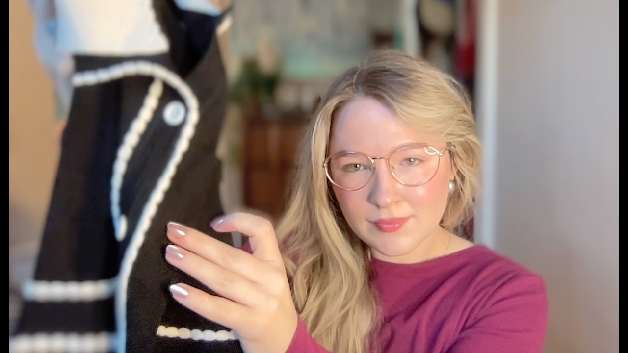 ASMR Thrift finds (whisper + gum chewing)