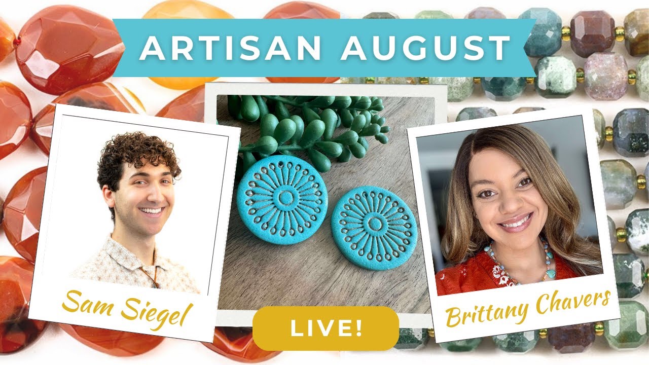 Tucson Gemstones & Artisan Pendants - Turquoise Street LIVE Class - Artisan August @ Sam's Bead Shop