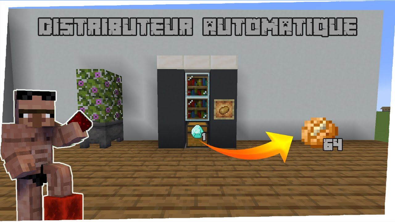 UN DISTRIBUTEUR AUTOMATIQUE SUPER REALISTE ET QUI FONCTIONNE! [1.21x] Minecraft
