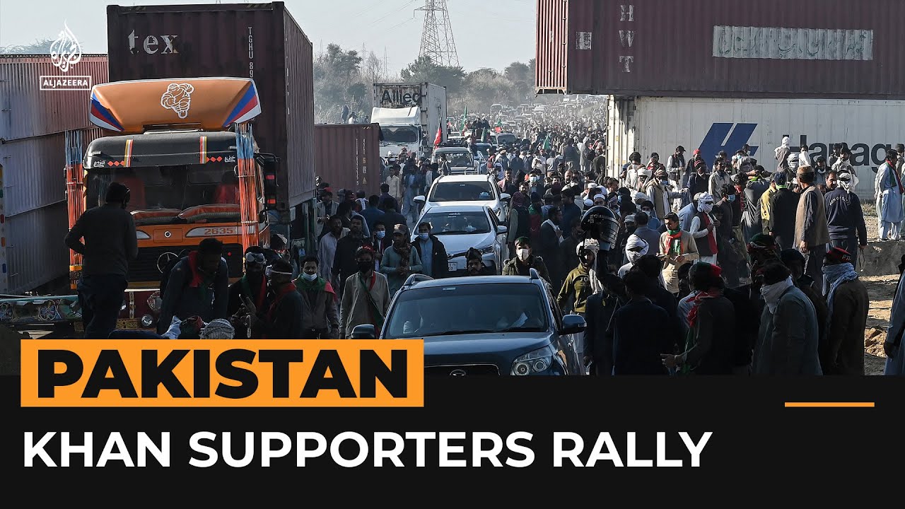 Pakistan&rsquo;s capital in lockdown as Imran Khan supporters protest | AJ #Shorts