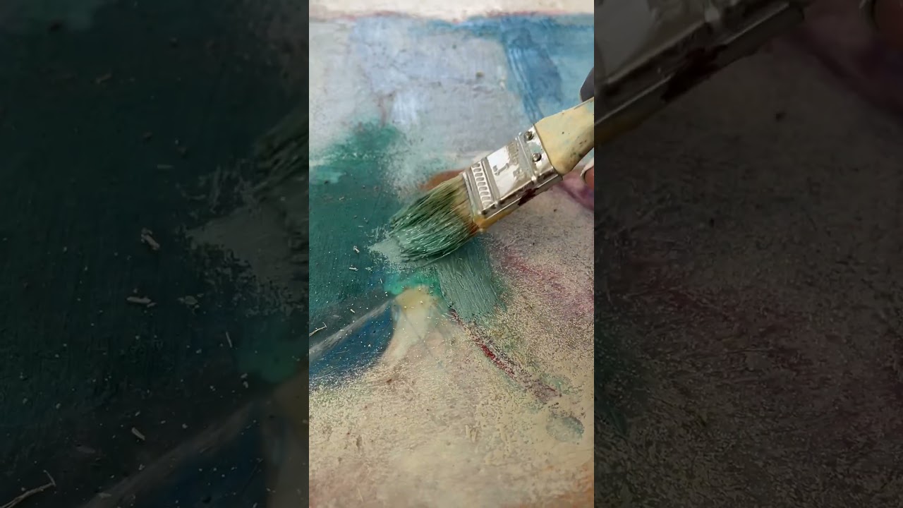 Encaustic painting on a large wood panel. #encaustic #painting #art
