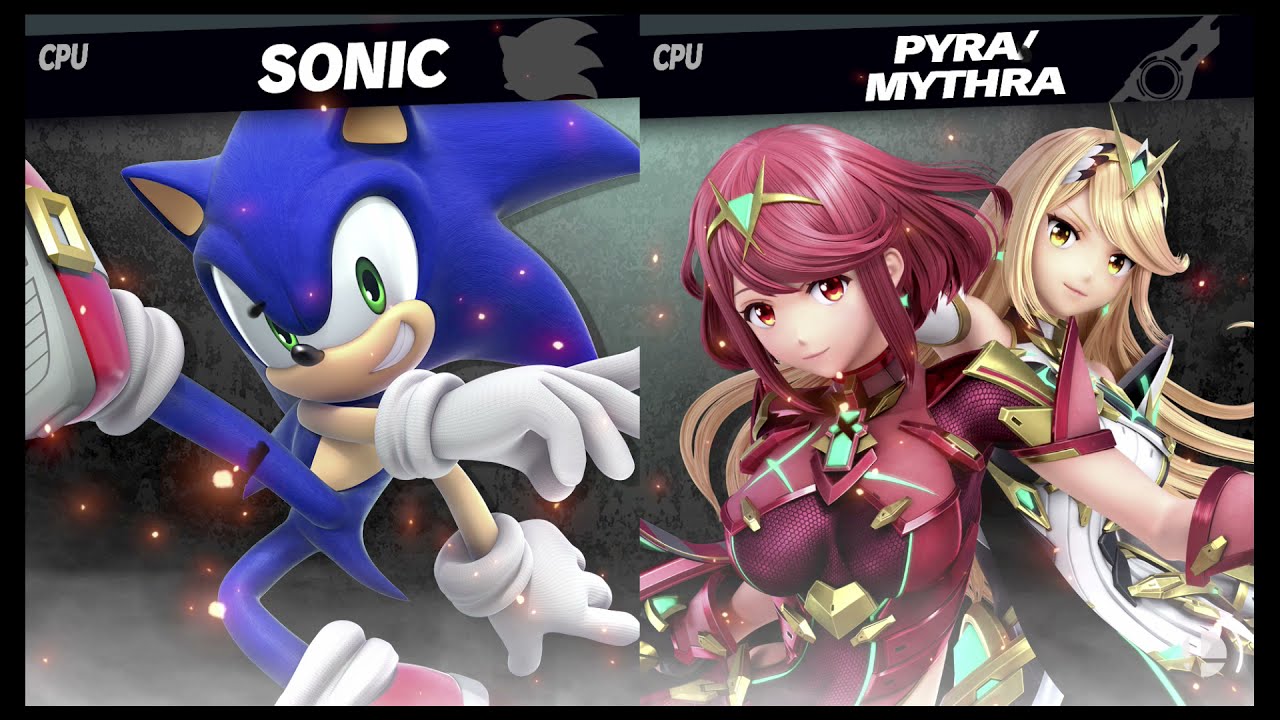 Super Smash Bros. Ultimate - Sonic VS Pyra/Mythra