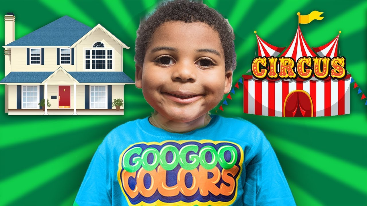 GOO GOO GAGA TURN HOUSE INTO A CIRCUS! Learn about Circus Performers and Animals
