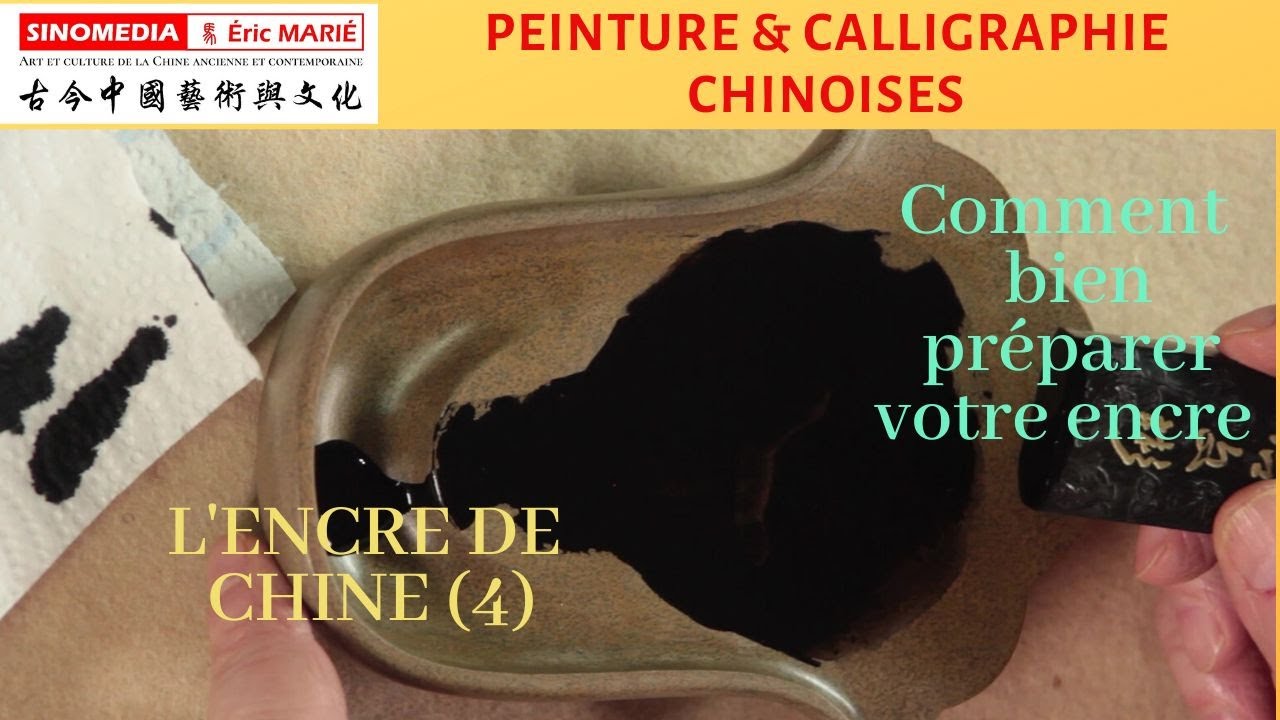 Encre de Chine (4) : comment bien préparer l'encre