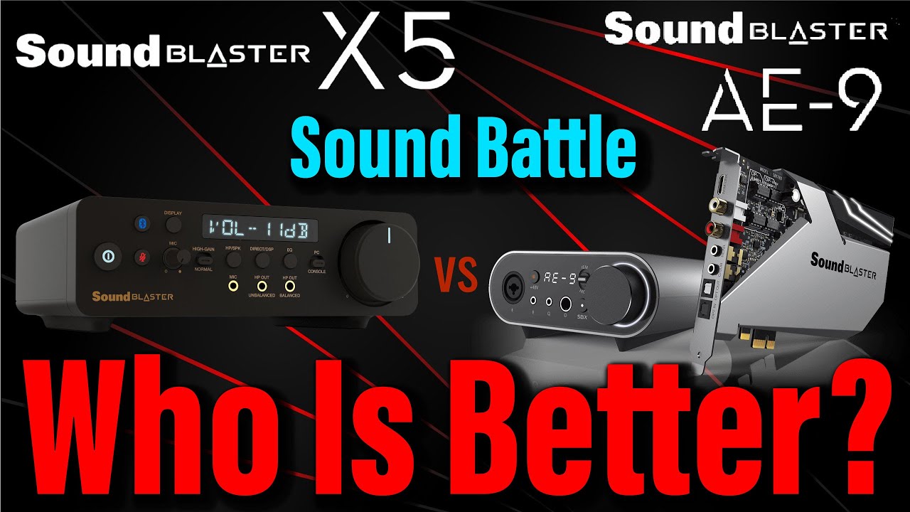 Sound Blaster X5 vs Sound Blaster AE9 | Sound Blaster X5 Performance | Creative AE-9 Sound Test