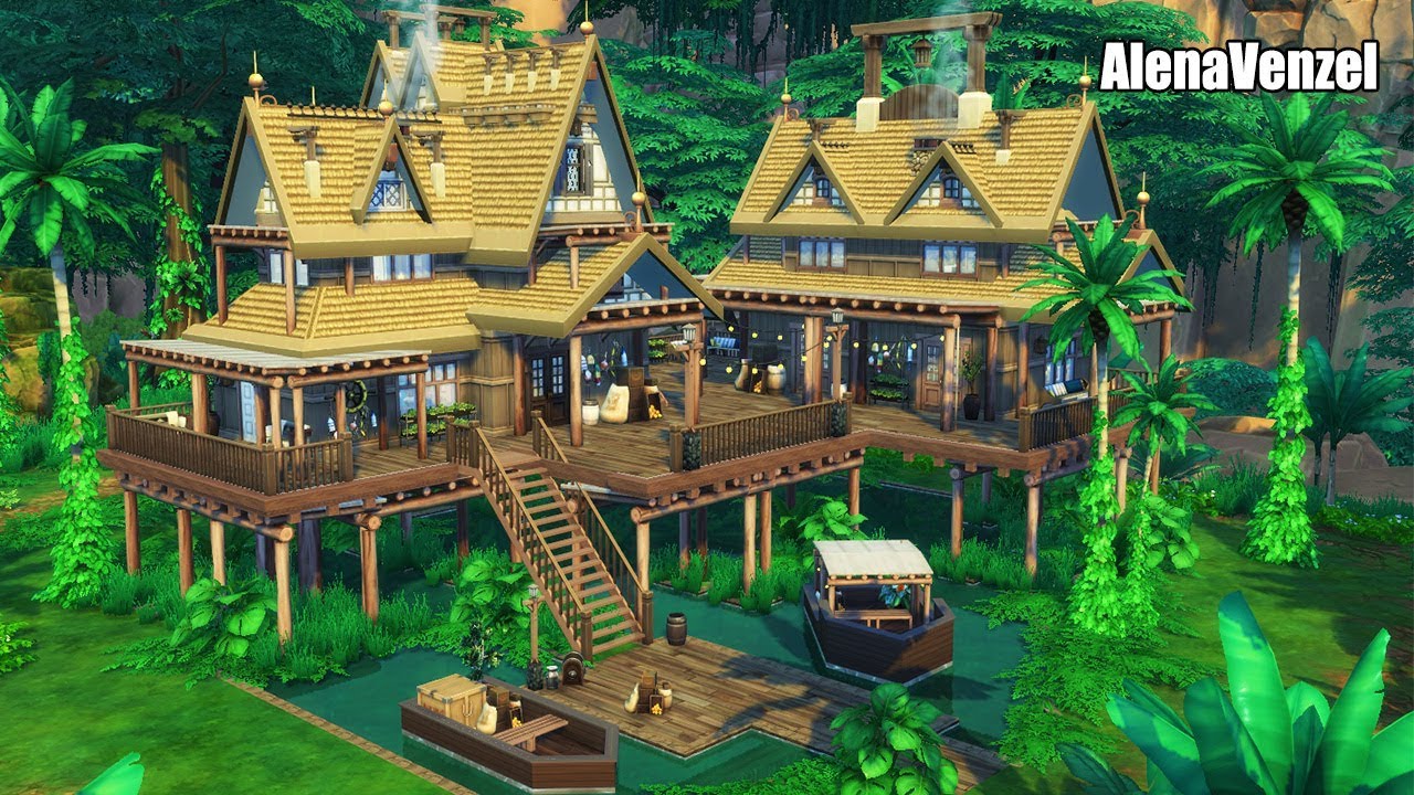 The Sims 4 | Дом в джунглях\Jungle Houses | No CC