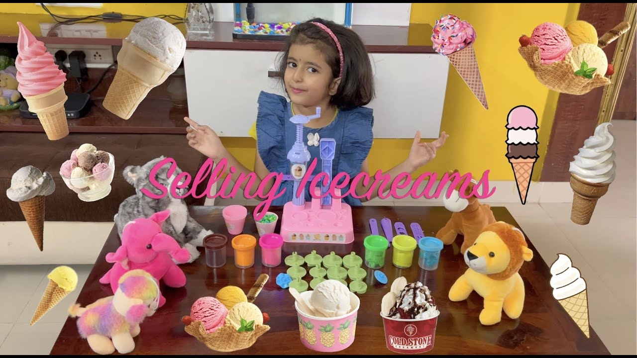 Nuvi Pretend Play Selling Icecreams #kidsvideo #kidsactivities 