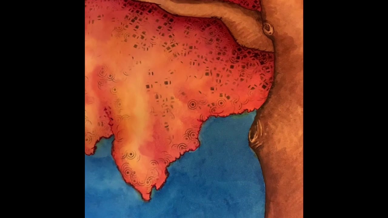 Art Demo: wood burning on paper