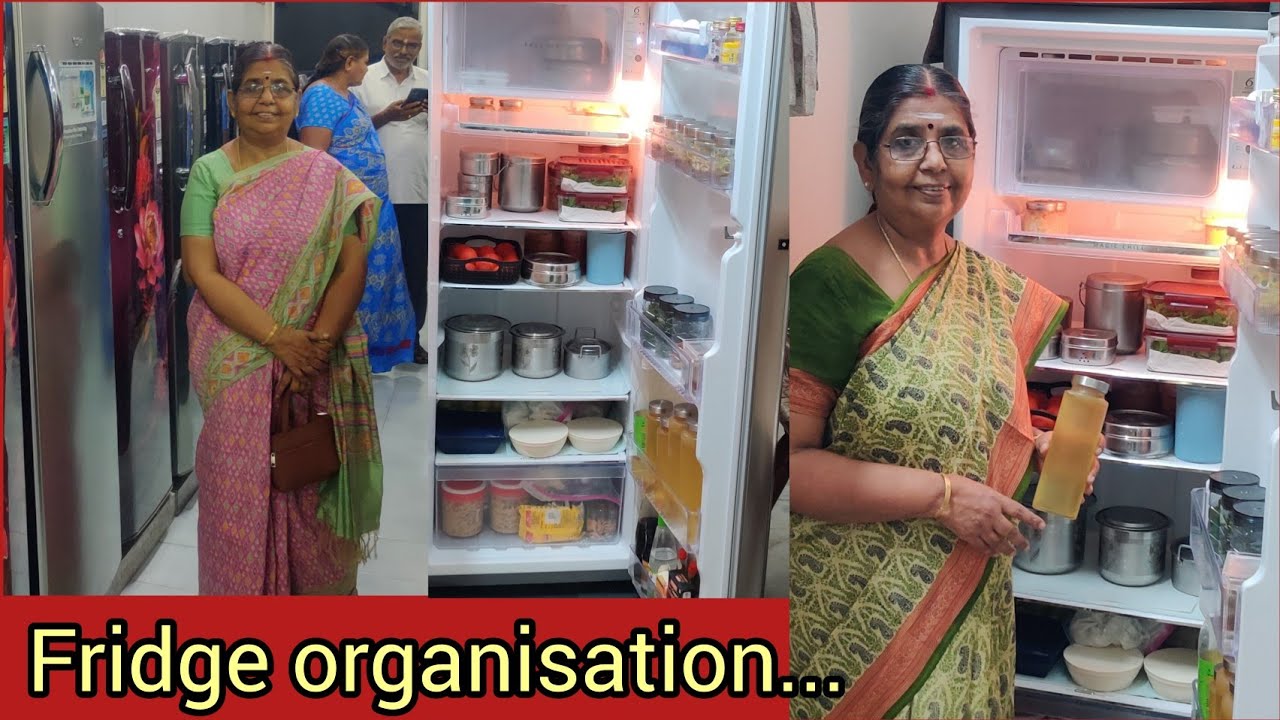 New Fridge organisation | Fridge tour & Tips | நம்ம வீட்டு ஃப்ரிட்ஜ் எப்படியெல்லாம் வெச்சுக்கலாம்!!
