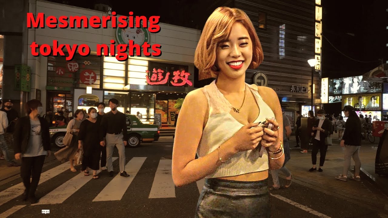 Late Night In Tokyo's Most popular nightlife area, June 2022