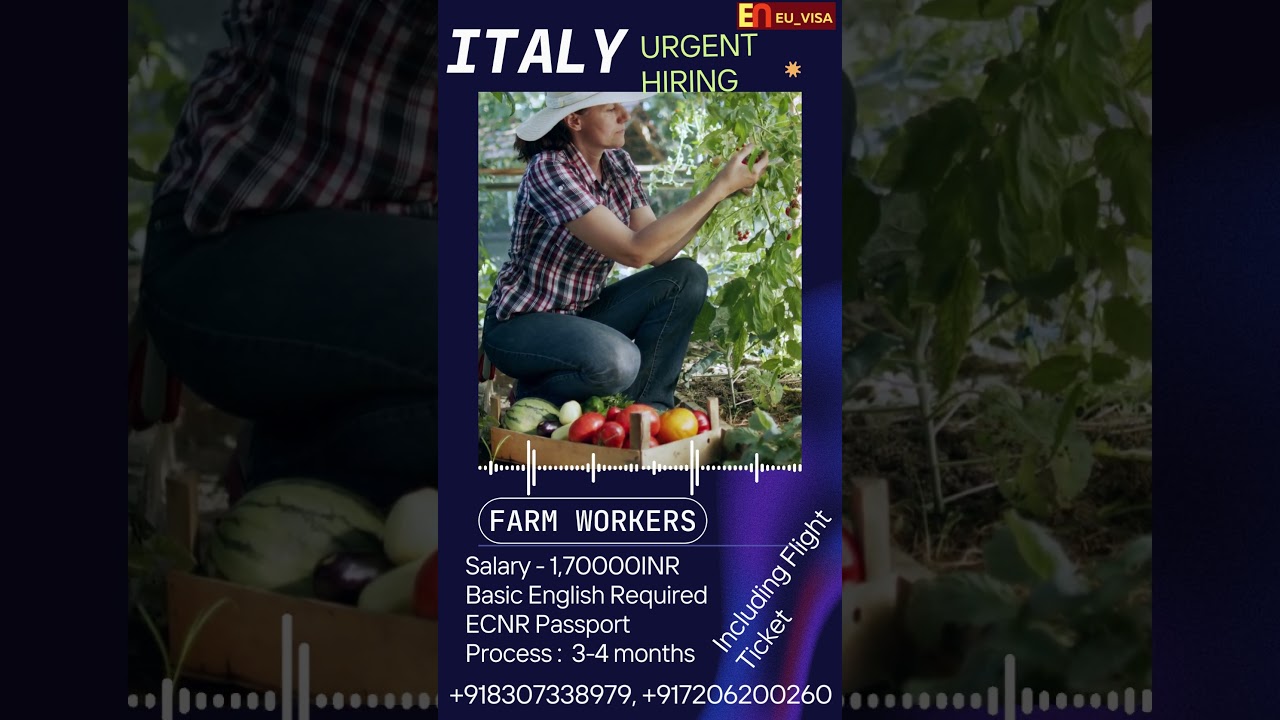 Italy Farm Work Vacancies/ Farming Jobs/ Agriculture Jobs/Italy Jobs #italy #italyjobs #italyjob