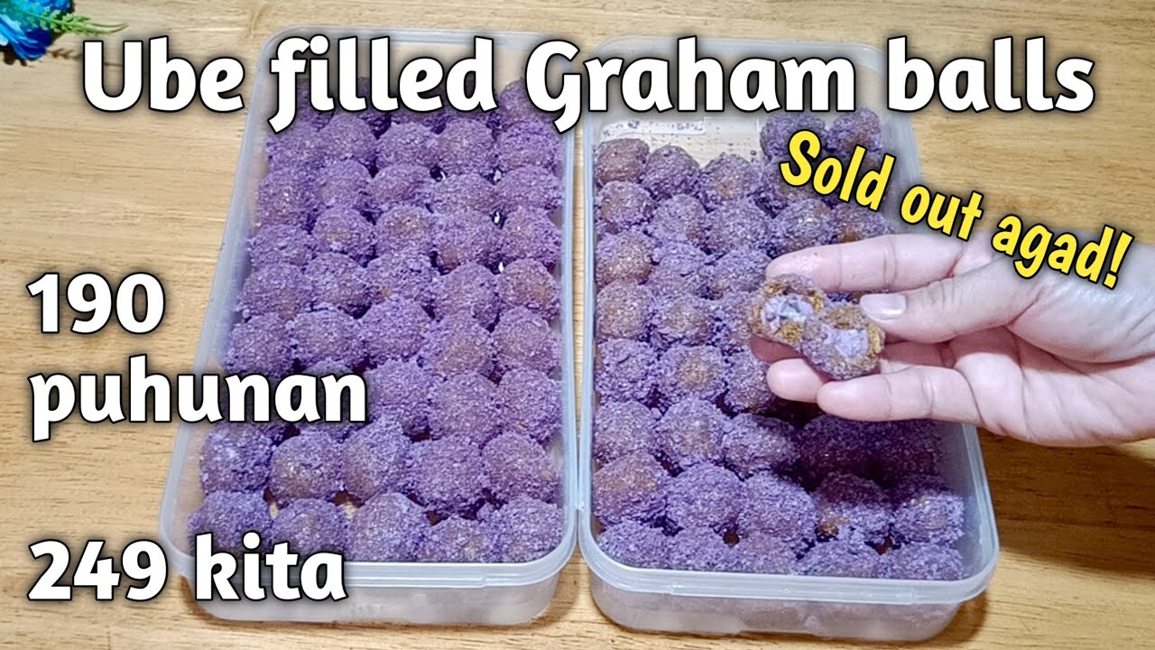 Ube filled Graham balls recipe for business | Street food | Extra income | Maila Gabia